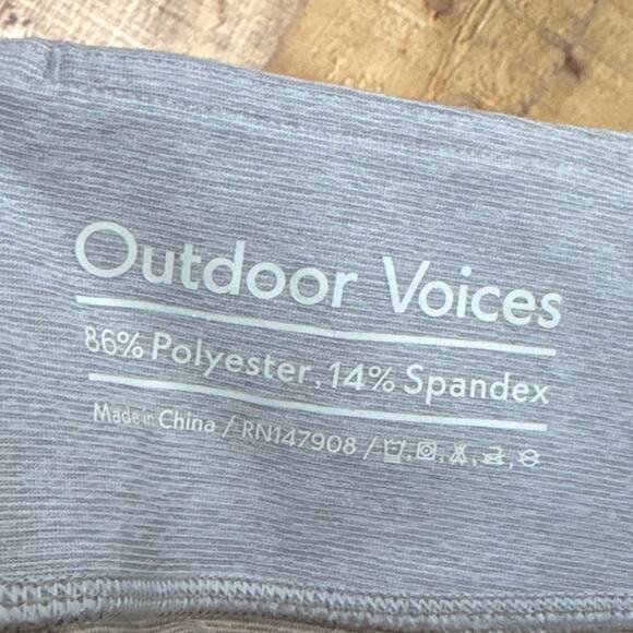 Outdoor Voices Dipped 7/8 Leggings Tan Blue Size Small - Picture 8 of 9